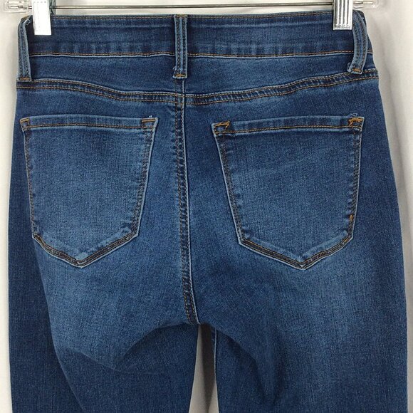 KanCan Mid Rise Skinny Jeans Womens Size 5 / 26 Medium Wash Denim Stretch - Picture 7 of 10